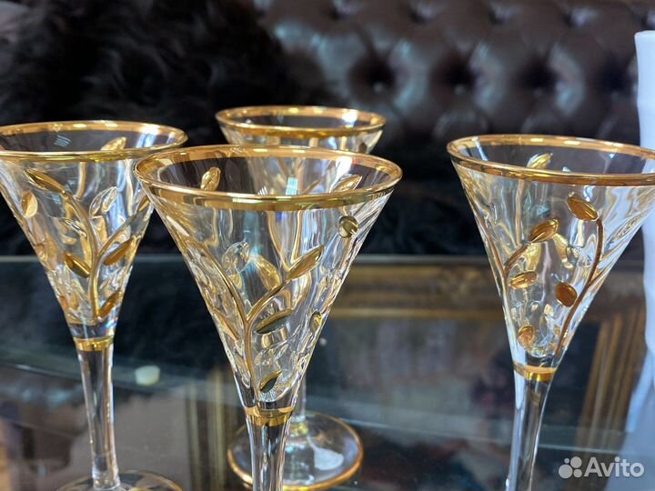 Рюмки-фужеры Италии хрусталь