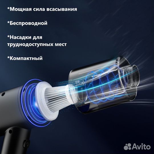 Автомобильный портативный пылесос