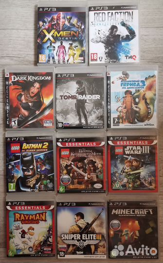 Minecraft, Lego и др. игры ps3