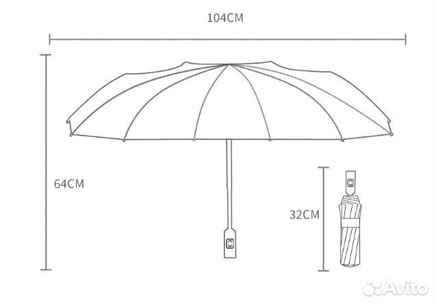 Зонт мужской автомат