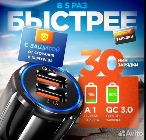 Автомобильное зарядное устройство