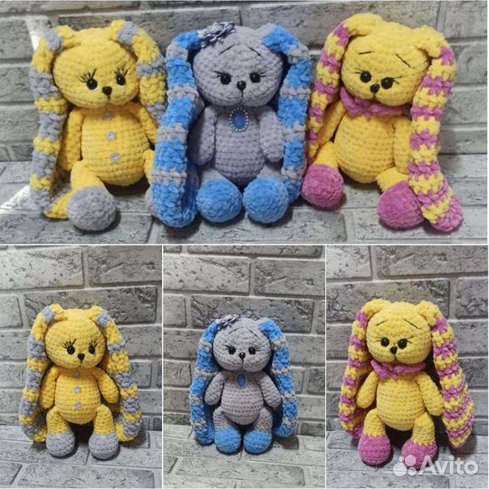 Вязаные игрушки ручной работы