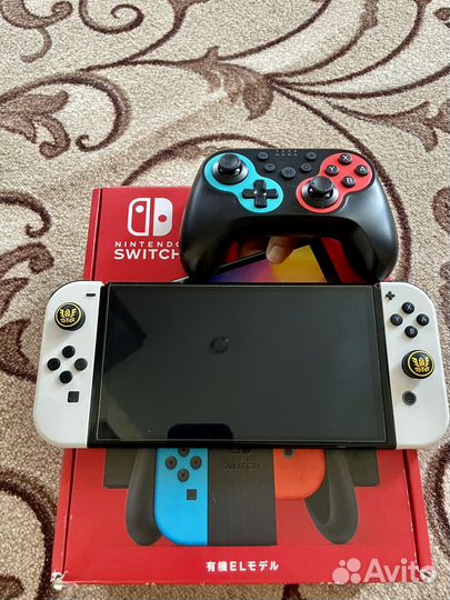 Nintendo Switch oled чип прошитая 512gb