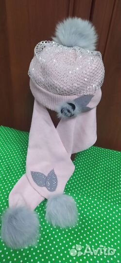 Шапочка с шарфиком