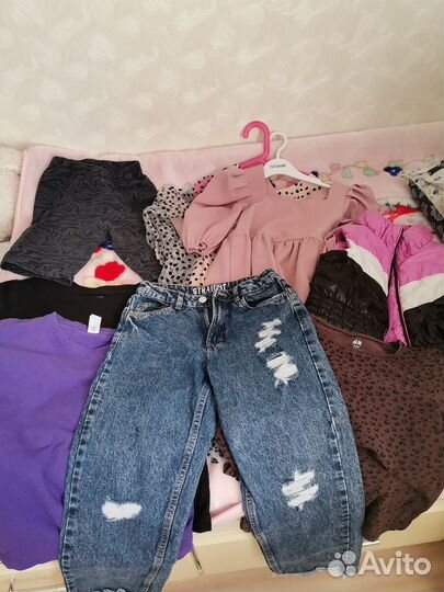 Вещи разных брендов для девочки 134р