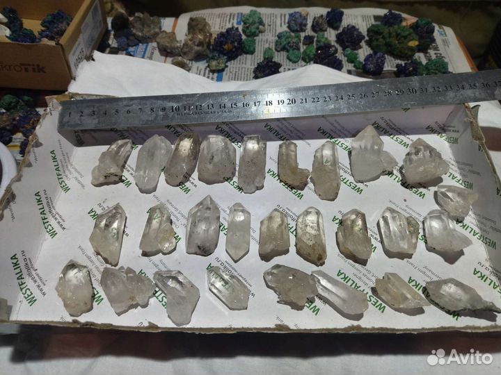 Кварц, волосатик, морион, аметист