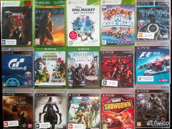 Новые диски для Xbox 360 Xbox One PS2 PS3 PS4