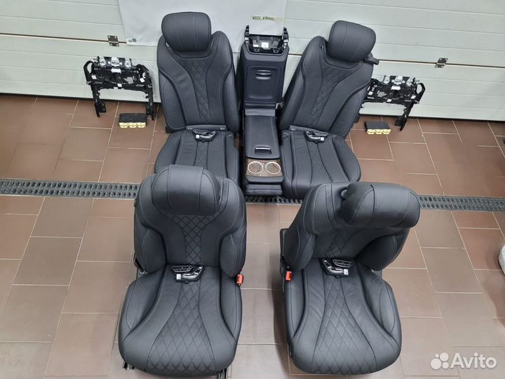 Салон электро задний диван Мерседес W222