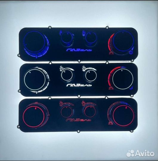 Блок управления отопителем с LED подсветкой