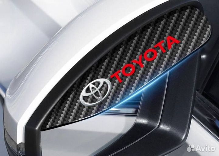 Карбоновые накладки антидождь Toyota