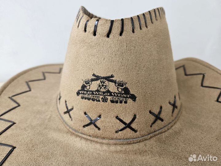 Шляпа мужская в ковбойском стиле