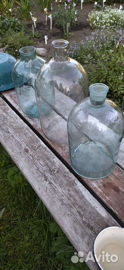 Бутыль стеклянная 10, 12 л 3 штуки