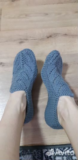 Тапочки (следки) вязаные ручной работы