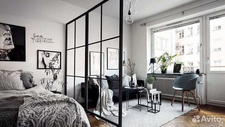 Межкомнатные перегородки из стекла