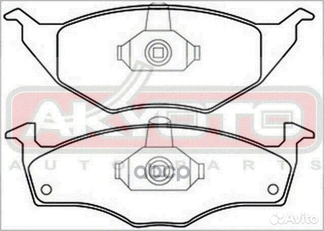 Колодки тормозные дисковые передние skoda