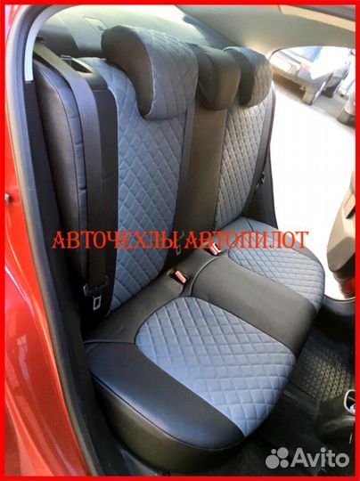 Чехлы Автопилот Chevrolet Aveo T300 из экокожи