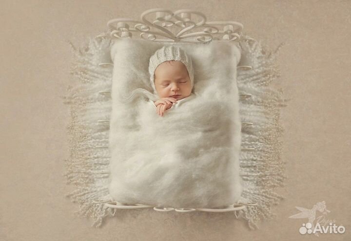 Кованная кроватка для newborn фотосессии
