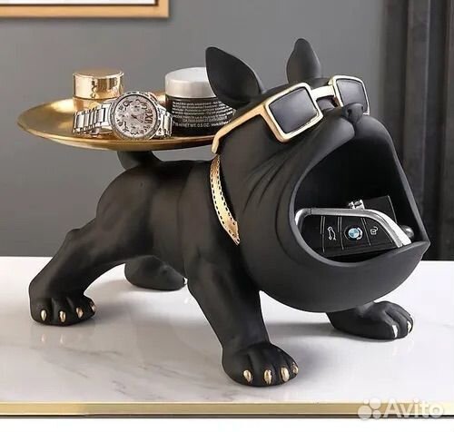Конфетница ключница статуэтка французский бульдог