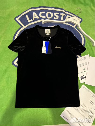 Футболка велюр Lacoste оригинал