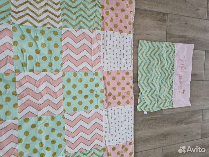 Комплект плед покрывало и наволочка