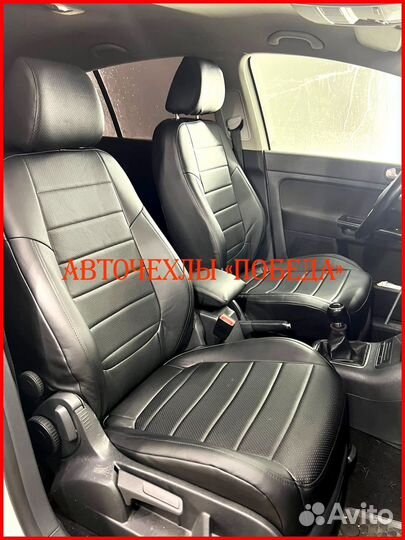 Чехлы Volkswagen Golf+ Plus из экокожи чёрные