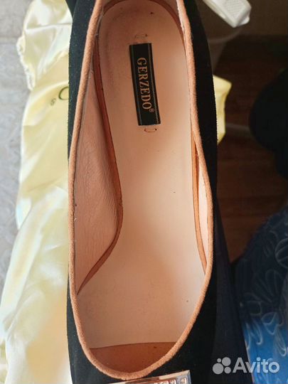 Туфли на шпильке Gerzedo бархатные