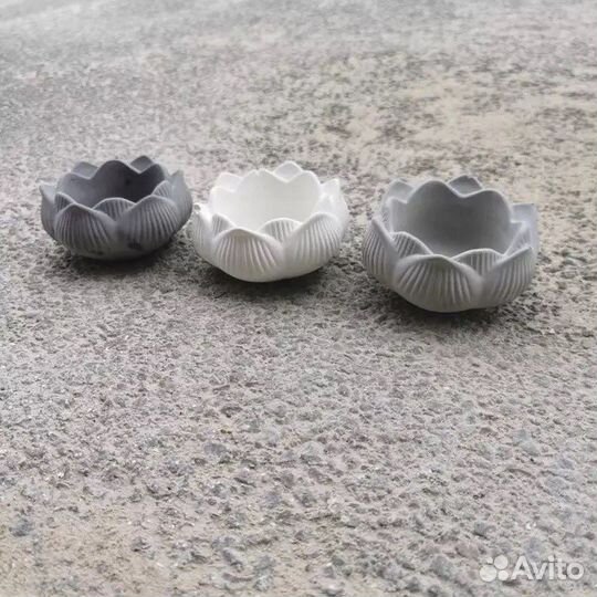 Силиконовая форма Лотос подсвечник