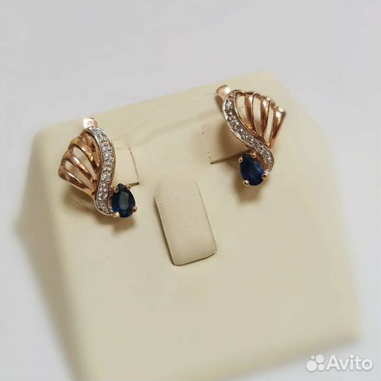 Золотые серьги, 585 проба