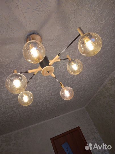 Люстра потолочная бу
