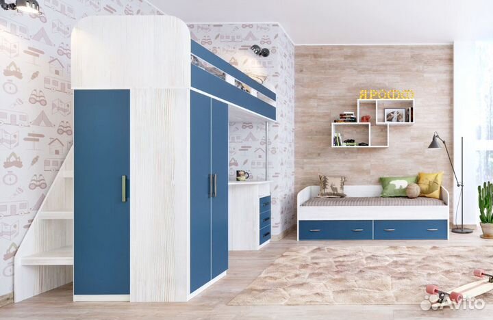 Кровать-чердак Аракс «Ярофф». Новая, Любые цвета