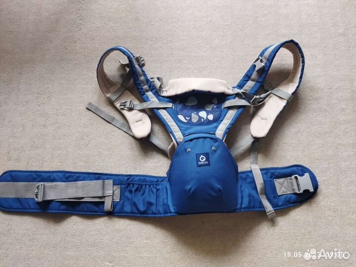 Эрго-рюкзак/ хипсит для ребенка Aiebao Синий