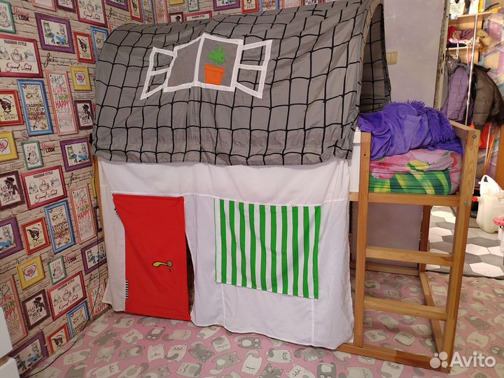 Детская кровать икея кюра (IKEA kura)