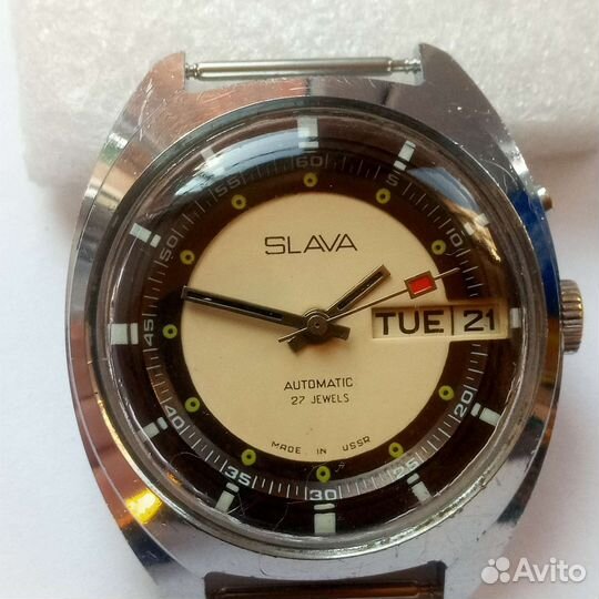Часы СССР наручные Слава автоподзавод 27 камней