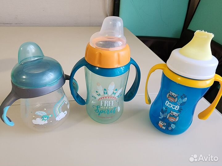 Детские бутылочки + поильники