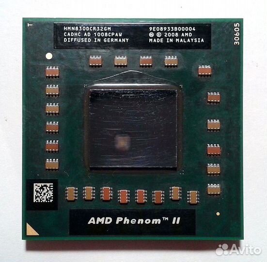 Процессор AMD для ноутбука Phenom II X3 N830