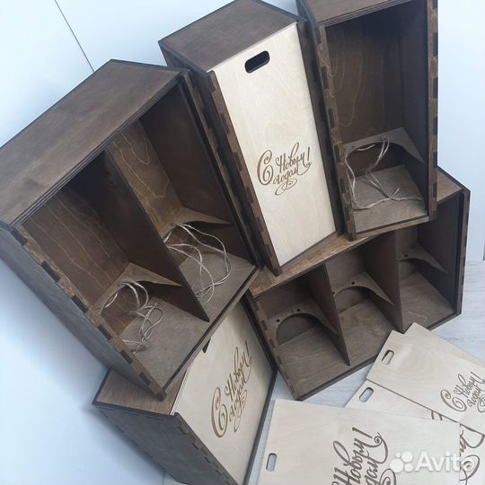 Коробка деревянная подарочная под заказ опт