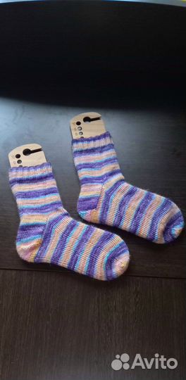 Носки шерстяные вязаные