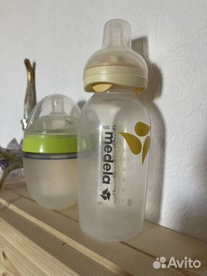 Бутылочки для кормления Comotomo и Medela calma