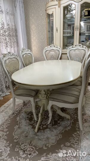 Комплект стол и стулья бу