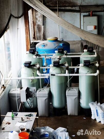 Система очистки воды Обезжелезивание Умягчение