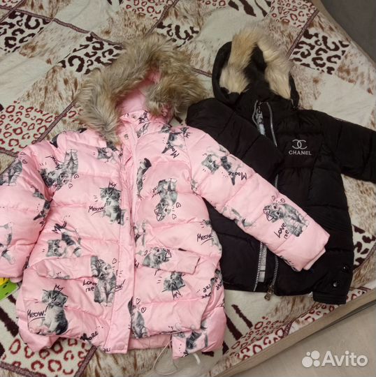 Куртки для девочек 5-7 лет зима осень
