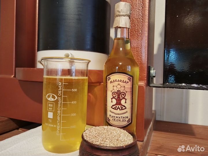 Сыродавленное масло натурального кунжута 250 мл