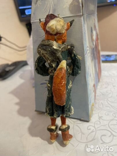 Ватные елочные игрушки старинные начало 20 века