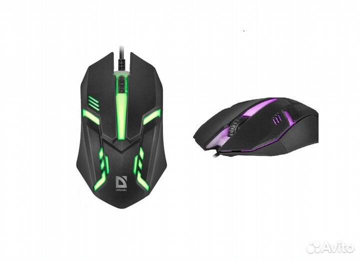 Игровая мышь проводная Defender новая