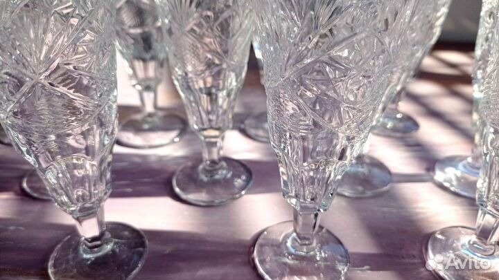 Рюмки хрустальные набор 12 шт