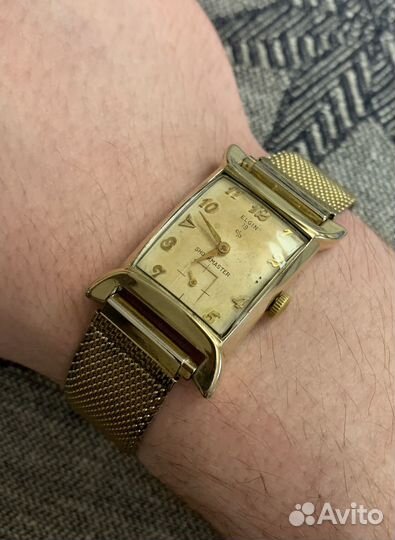 Часы Elgin Shockmaster, 1940х-50х рабочие
