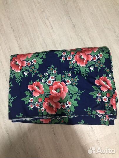 Отрез ткани хлопок сатин СССР