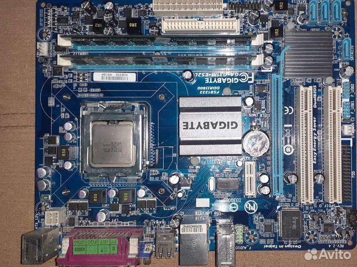 Материнская плата с процессором