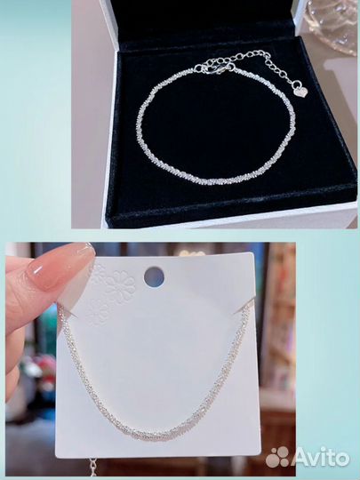 Женский регулируемый браслет из серебра 925 пробы