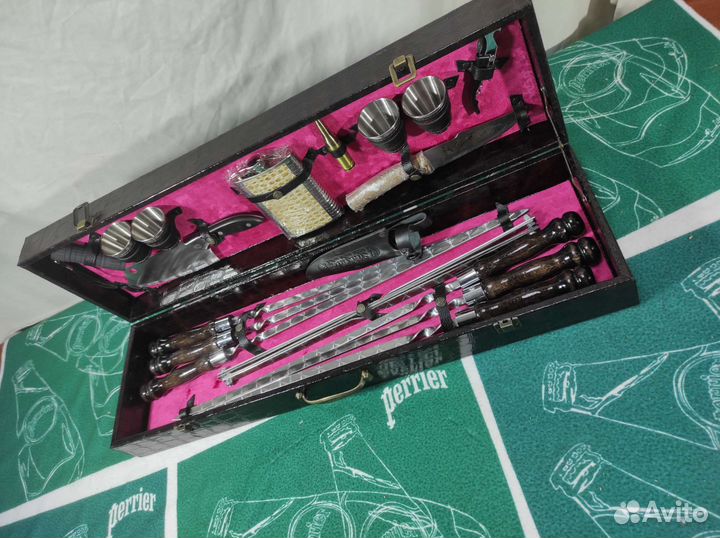 Шашлычный набор подарочный шампура